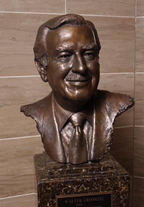 월터 크롱카이트의 흉상(胸像)/Wikipedia