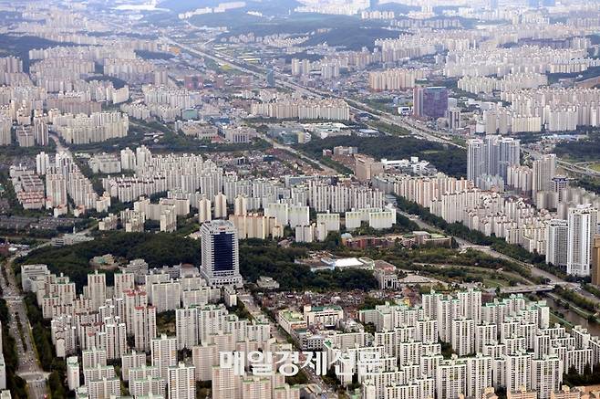 성남 분당신도시 아파트 단지 전경 [김재훈 기자]