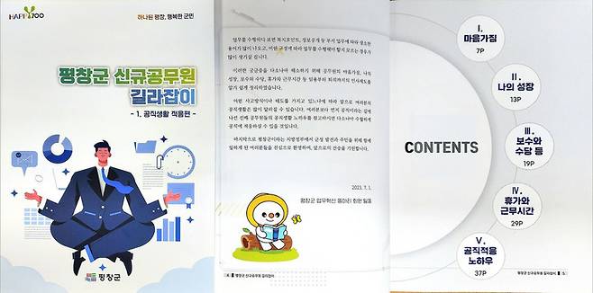 '신규공무원 길라잡이' 책자. *재판매 및 DB 금지