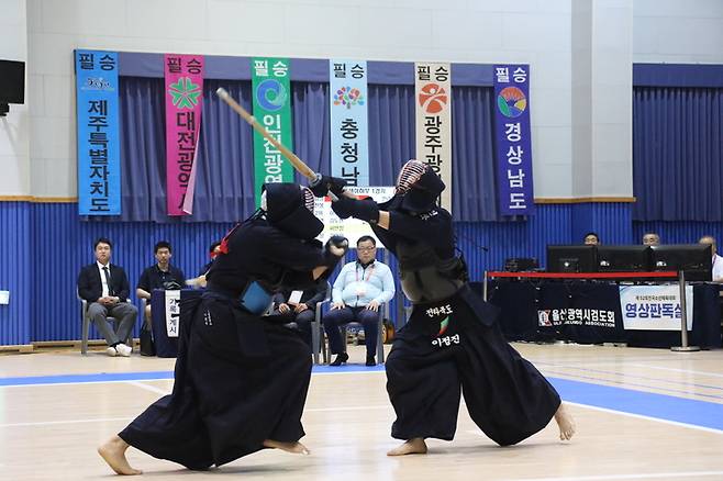 [전주=뉴시스] 2023 전국소년체육대회에 출전한 전북 선수단. *재판매 및 DB 금지