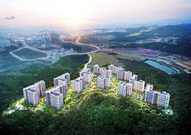 e편한세상 동탄 파크아너스 조감도. DL이앤씨 제공