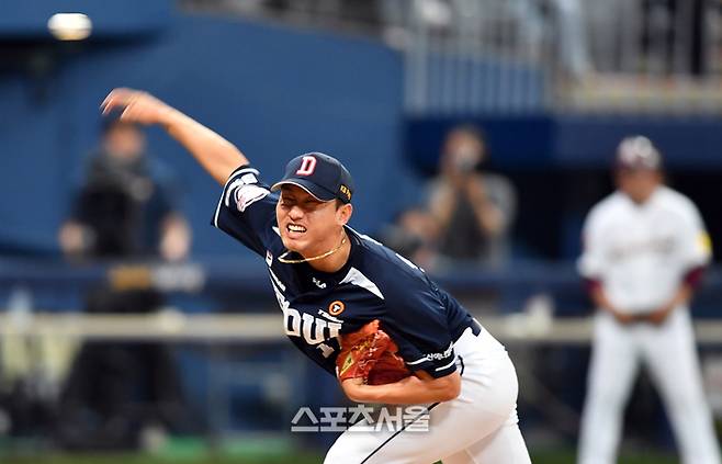 두산 마무리투수 홍건희. 고척 | 강영조기자 kanjo@sportsseoul.com