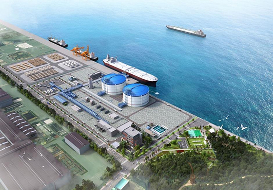 A rendering of Dangjin LNG Terminal [Photo provided by LX International]