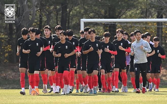 지난 4월 U-17 축구대표팀 [대한축구협회 제공. 재판매 및 DB금지]