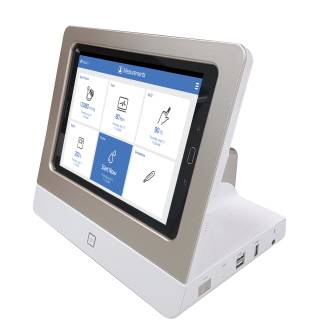 하이케어넷의 디지털 헬스케어 기기 '하이케어허브'.   인성정보 제공