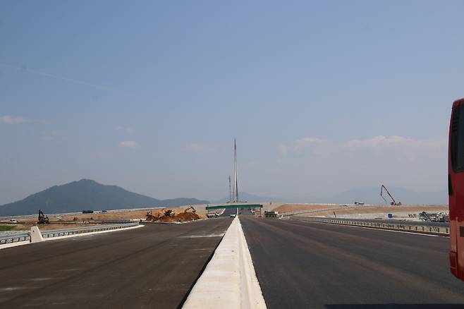 새만금 남북도로 건설공사 현장 전경. [새만금개발청]