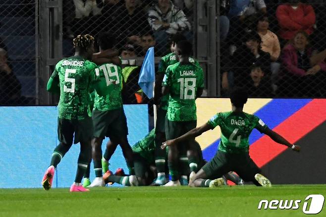 NU20 월드컵에서 한국과 4강 다툼을 하는 나이지리아 ⓒ AFP=뉴스1