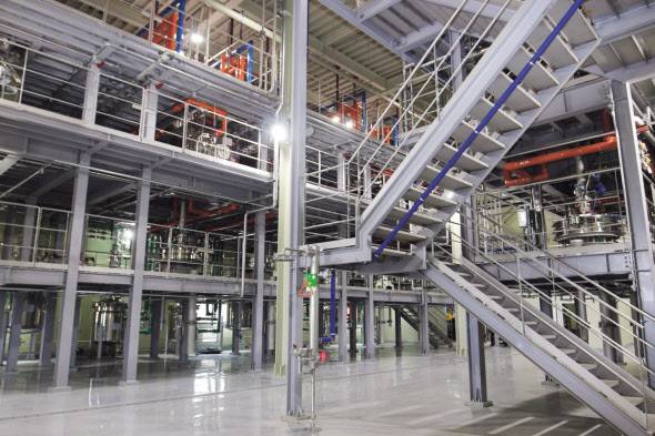 새만금 산단 1공구에 입주한 이피캠텍 공장 내부 모습 [새만금개발청 제공]