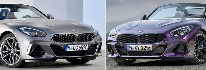 BMW Z4 구형(왼쪽)과 신형(오른쪽)의 모습. /BMW 제공