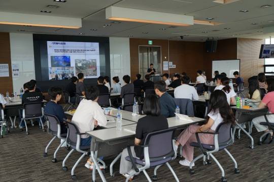 프로스포츠 인턴십 직무교육 모습[사진 한국프로스포츠협회]
