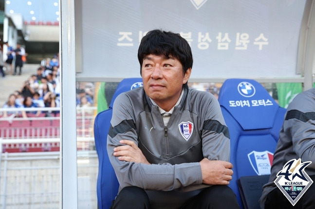 김병수 수원삼성 감독. /사진=한국프로축구연맹