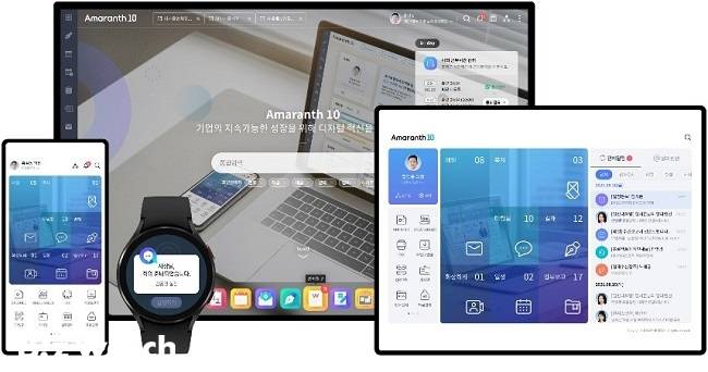 아마란스10은 고도화하는 플랫폼 성격을 지나고 있다./그래픽=더존비즈온 제공