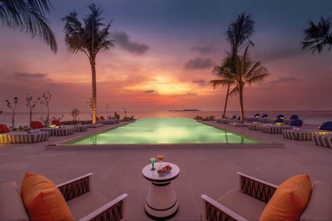 컬러풀한 몰디브의 석양. 사진제공|리얼몰디브