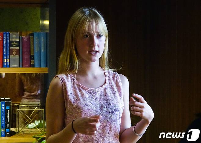 제20회 서울국제환경영화제의 개막작인 '블루백'의 주연인 호주 영화배우 일사포그가 3일 오후 뉴스1과 인터뷰하고 있다. ⓒ 뉴스1 황덕현 기자