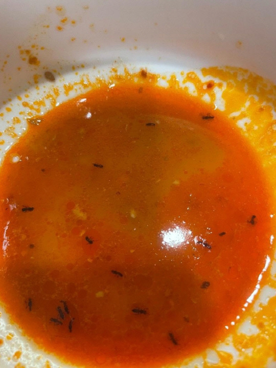 전라남도 진도의 한 횟집 매운탕에서