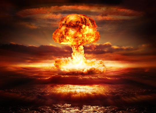 해상 핵무기 폭발 실험. 게티이미지뱅크