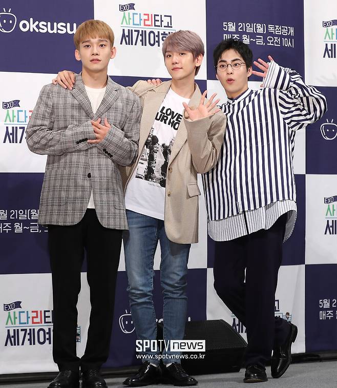 ▲ 엑소 첸, 백현, 시우민(왼쪽부터). ⓒ곽혜미 기자