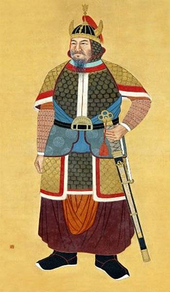 7세기 중엽 나당 연합군이 백제, 고구려와 벌인 전쟁을 승리로 이끈 신라 명장 김유신의 표준영정(왼쪽 사진). 김유신은 835년 
흥무대왕으로 추존되면서 ‘삼국통일을 이끌었다’는 평가를 받는데, 이때는 822년 신라에서 ‘김헌창의 난’이 벌어져 내부 분열이 
일어난 뒤였다. 사진 출처 우리역사넷