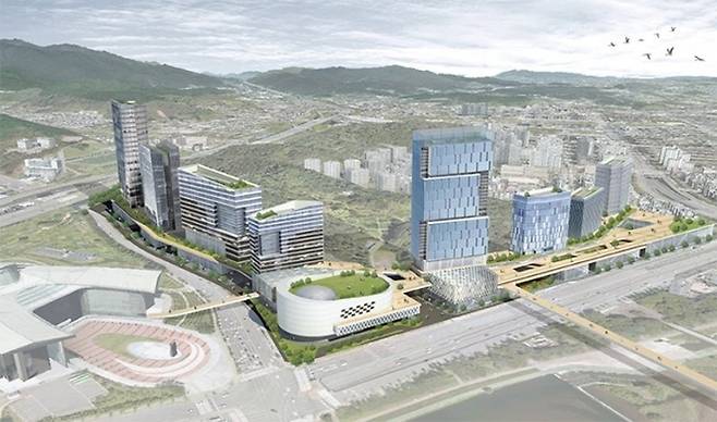 백현 마이스 도시개발사업 조감도. 성남시 제공