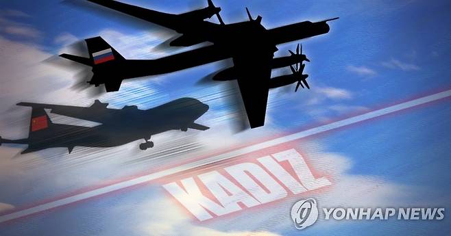 중·러 군용기, 한국 방공식별구역 진입했다 이탈 (PG) [연합뉴스 자료사진]