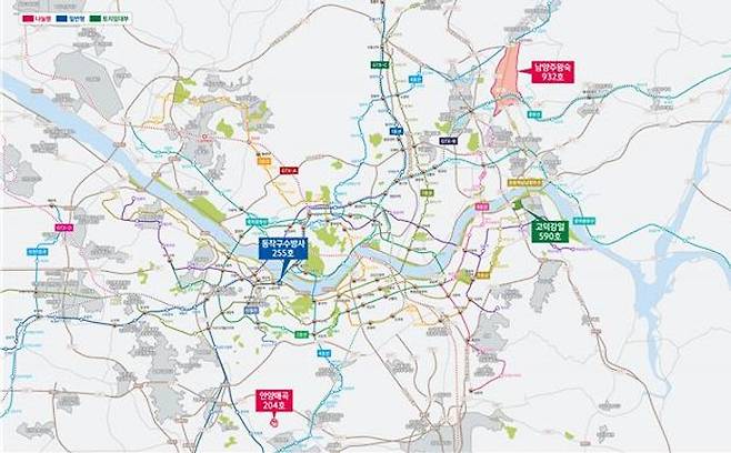 7일 국토교통부에 따르면 이번 사전청약은 나눔형으로 남양주왕숙 932가구, 안양매곡 204가구, 고덕강일 3단지(토지임대부형) 590가구와 일반형으로 동작구수방사 255가구가 공급된다. ⓒ국토교통부