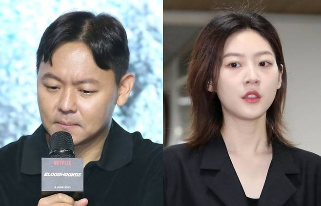 ‘사냥개들’의 김주환 감독(좌)과 배우 김새론. 뉴스1