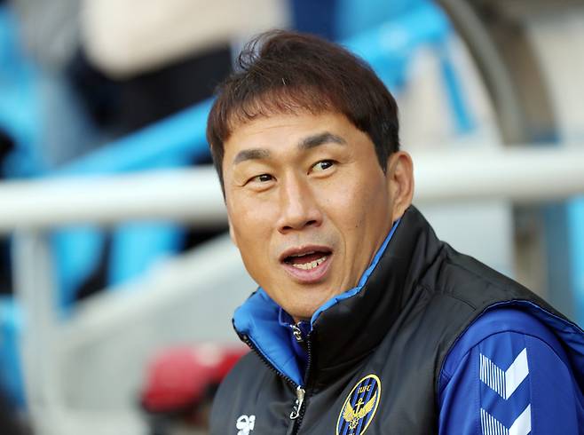 고 유상철의 인천 감독 시절. 연합뉴스