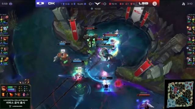 2023 LCK 서머 시즌 디플 기아 대 리브 샌박전 중계화면