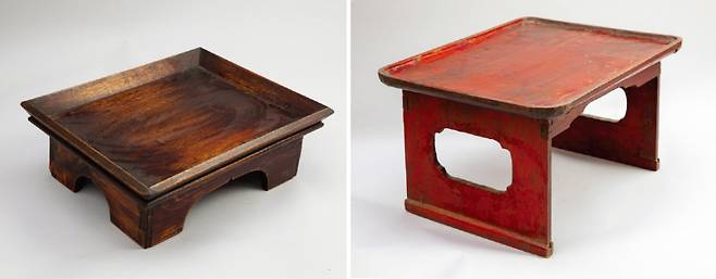 판 모양이 사각형이다. 집기를 올려놓거나 책상으로 사용했다. 책상 모양을 닮아 책상반이라고도 한다.