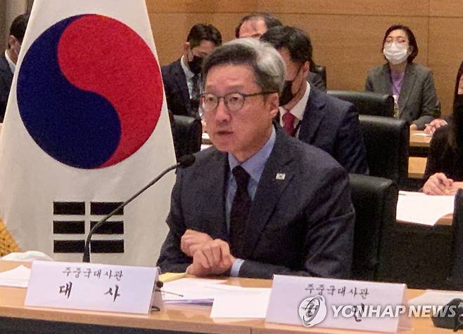 정재호 주중국대한민국대사관 대사 [베이징 특파원 공동취재단 촬영]