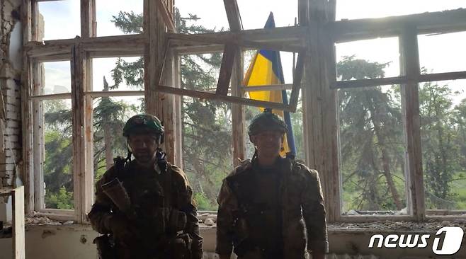 우크라이나 병사들이 도네츠크주(州) 블라호다트네 마을을 해방했다고 주장했다. 2023.06.11/뉴스1 ⓒ 로이터=뉴스1 ⓒ News1 김민수 기자