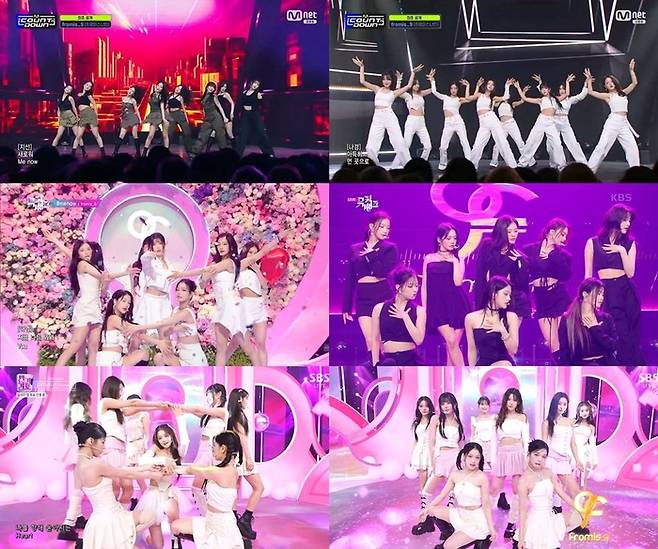 Mnet ‘엠카운트다운’, KBS 2TV ‘뮤직뱅크’, SBS ‘인기가요’ 방송 화면 캡처