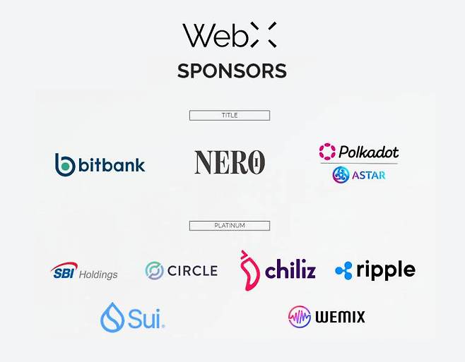 위메이드 일본 웹3 컨퍼런스 'WebX' 플래티넘 등급 스폰서로 참가