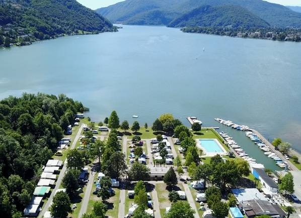 비영리 단체 스위스 운전자 협회(TCS)가 운영하는 루가노 무짜노 캠핑장 전경 / 사진=스위스정부관광청