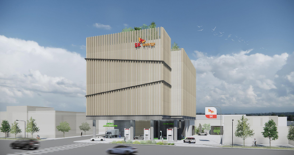 A rendering of the SK Sihwa industrial gas station in Siheung, Gyeonggi Province [Photo provided by SK energy]