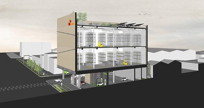 경기 시흥시 SK시화산업주유소 '복합 에너지플랫폼' 조감도 [SK에너지 제공]