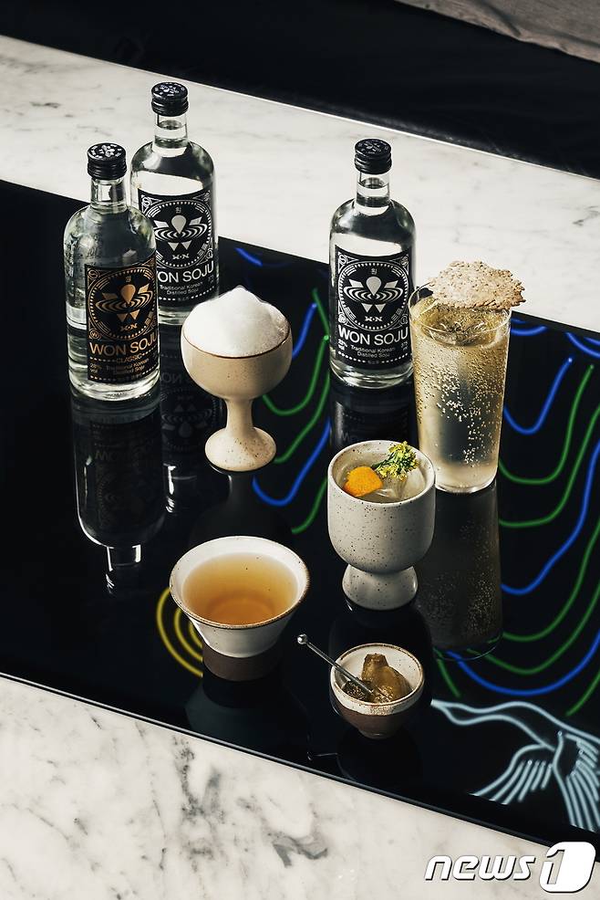 원소주x포시즌스 호텔 바 오울.(원스피리츠 주식회사 제공)