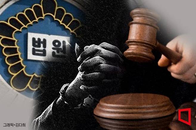 층간소음으로 갈등을 빚던 이웃을 폭행해 숨지게 한 혐의로 재판에 넘겨져 1심에서 징역 1년 6개월 선고받은 전직 씨름선수인 30대 남성이 항소심에서도 혐의를 일부 부인했다. [사진=아시아경제 김다희 기자]