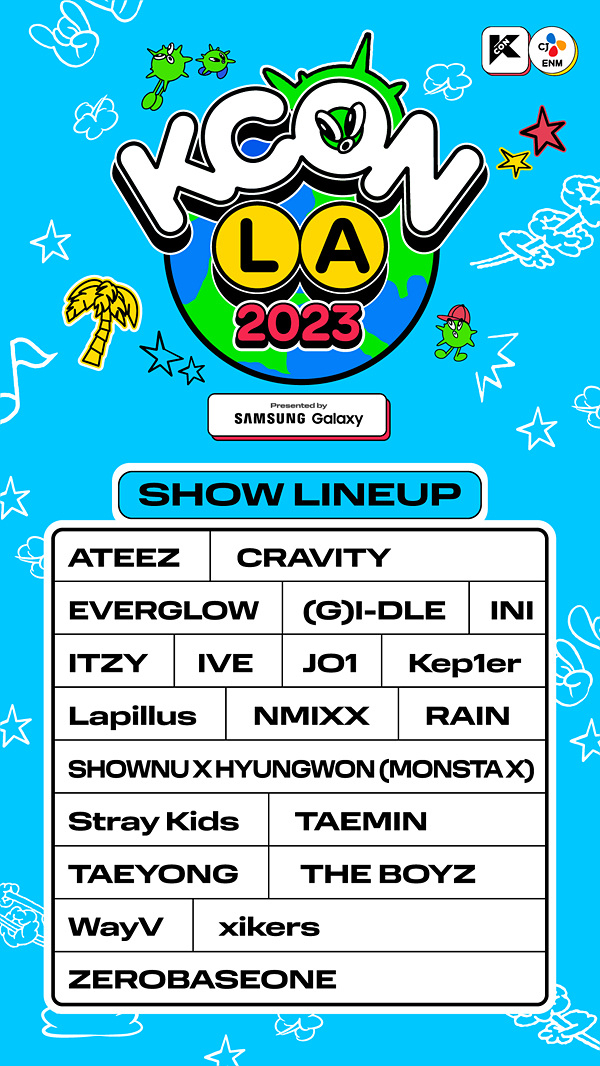 "KCON LA 2023" lineup (CJ ENM)