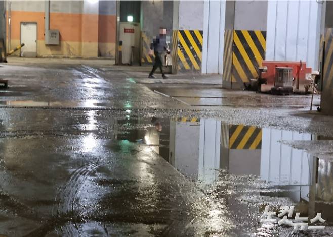 하남 유니온파크는 지하 특성상 한번 물이 고이면 마르기가 쉽지 않다. 박사라 기자