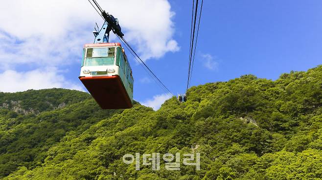 1980년에 개통한 내장산케이블카 (사진=김명상 기자)