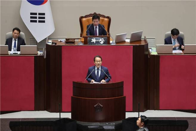 발언하는 강준현 의원 모습. 의원실 제공