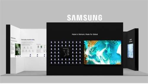 "베트남과 삼성의 동반 성장" 'K-산업 쇼케이스'에 마련된 삼성전자 전시관 [산업통상자원부 제공. 재판매 및 DB 금지]