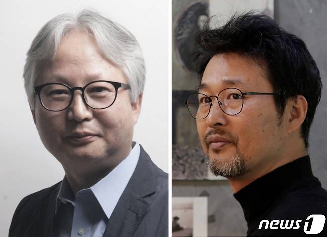 매개문학상 수상자 홍일표(왼쪽), 김대호 시인/뉴스1