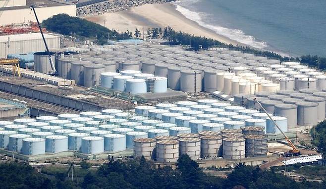 후쿠시마 원전의 오염수 탱크