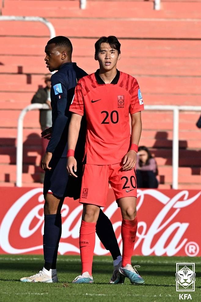 ▲ U-20 월드컵에 출전한 김지수 ⓒ대한축구협회