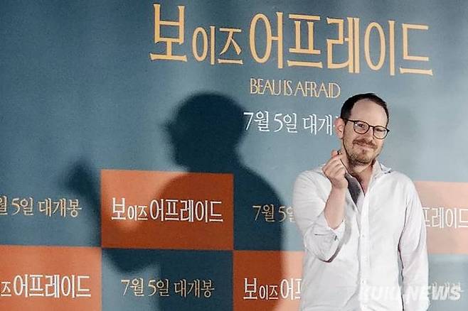 영화 ‘보 이즈 어프레이드’를 연출한 아리 애스터 감독이 처음으로 한국을 찾았다.   사진=김예슬 기자 