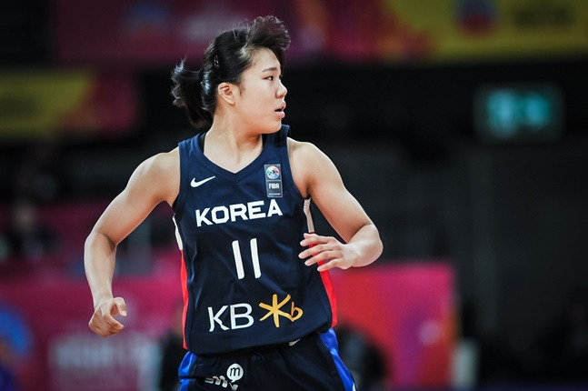 박지현. /사진=FIBA 홈페이지 갈무리