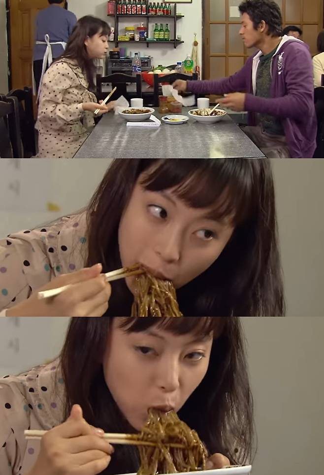한예슬 짜장면 먹방신 (MBC ‘환상의 커플’ 방송화면)