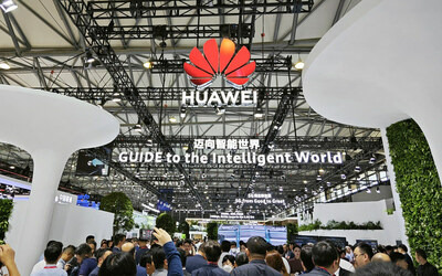 Huawei's booths at MWC Shanghai 2023 (PRNewsfoto/Huawei)